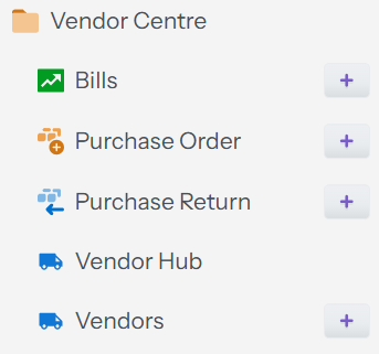 Vendor Centre Category